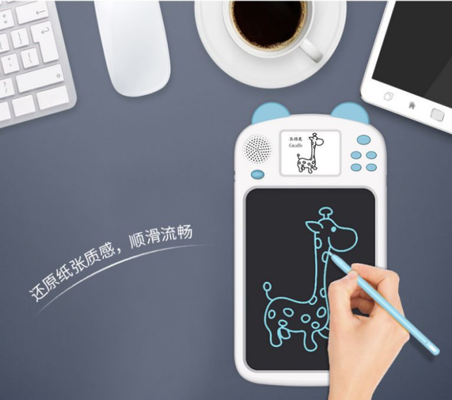 寶寶新玩具！帶簡(jiǎn)筆畫(huà)視頻的液晶手寫(xiě)板，寶寶跟著學(xué)畫(huà)畫(huà)