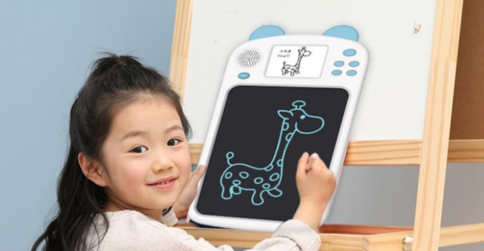 寶寶新玩具！帶簡(jiǎn)筆畫(huà)視頻的液晶手寫(xiě)板，寶寶跟著學(xué)畫(huà)畫(huà)